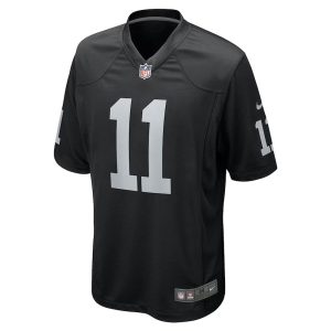 Mens Las Vegas Raiders Tre Tucker Team Game Jersey Black