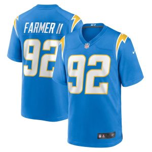 Mens Los Angeles Chargers Andrew Farmer Team Game Jersey Powder Blue