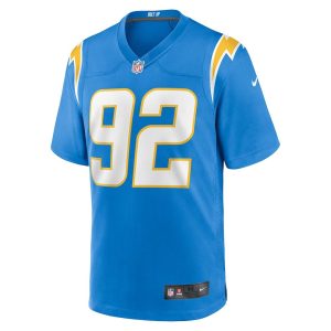 Mens Los Angeles Chargers Andrew Farmer Team Game Jersey Powder Blue