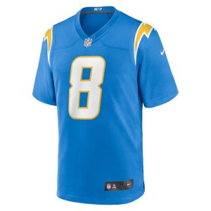 Mens Los Angeles Chargers Brett Maher Team Game Jersey Powder Blue