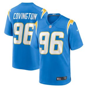 Mens Los Angeles Chargers Christian Covington Jersey Team Game Powder Blue