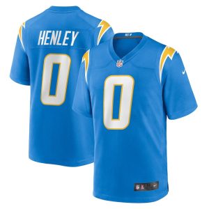 Mens Los Angeles Chargers Daiyan Henley Team Game Jersey Powder Blue