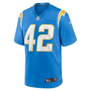 Mens Los Angeles Chargers Elijah Dotson Team Game Jersey Powder Blue