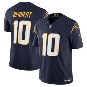 Mens Los Angeles Chargers Jersey Justin Herbert Vapor F.U.S.E. Limited Navy