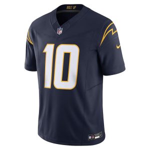 Mens Los Angeles Chargers Jersey Justin Herbert Vapor F.U.S.E. Limited Navy