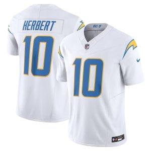 Mens Los Angeles Chargers Justin Herbert Vapor F.U.S.E. Limited Jersey White