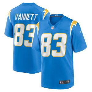 Mens Los Angeles Chargers Nick Vannett Team Game Jersey Powder Blue