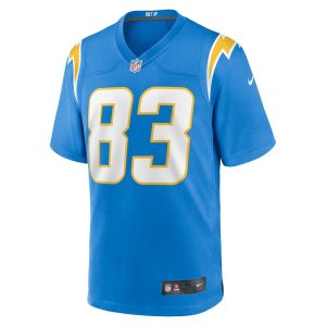 Mens Los Angeles Chargers Nick Vannett Team Game Jersey Powder Blue