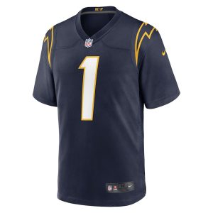 Mens Los Angeles Chargers Quentin Johnston Jerseys Alternate Game Navy