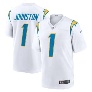 Mens Los Angeles Chargers Quentin Johnston Away Game Jersey White