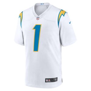 Mens Los Angeles Chargers Quentin Johnston Away Game Jersey White