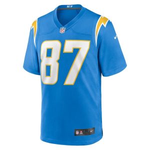 Mens Los Angeles Chargers Simi Fehoko Game Jersey Powder Blue