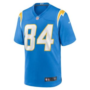 Mens Los Angeles Chargers Stone Smartt Team Game Jersey Powder Blue