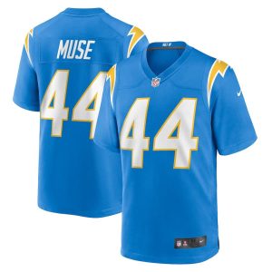 Mens Los Angeles Chargers Tanner Muse Team Game Jersey Powder Blue