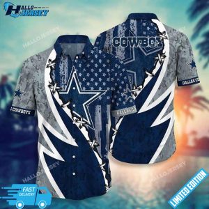 NFL Dallas Cowboys Independence Day 4th Of July Hawaiian Shirt