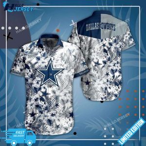 NFL Dallas Cowboys Flora Pattern Hawaiian Shirt