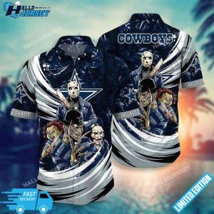 NFL Dallas Cowboys Halloween Horror Character Hawaiian Shirt