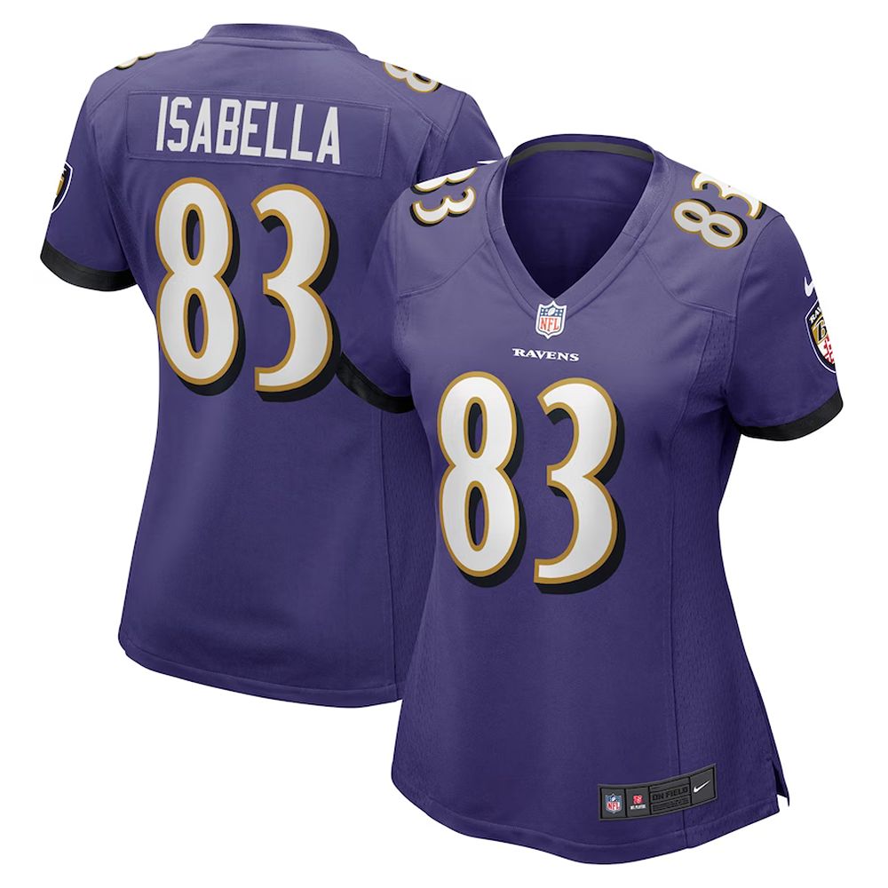 Womens Baltimore Ravens Andy Isabella Nike Home Game Player Jersey Purple