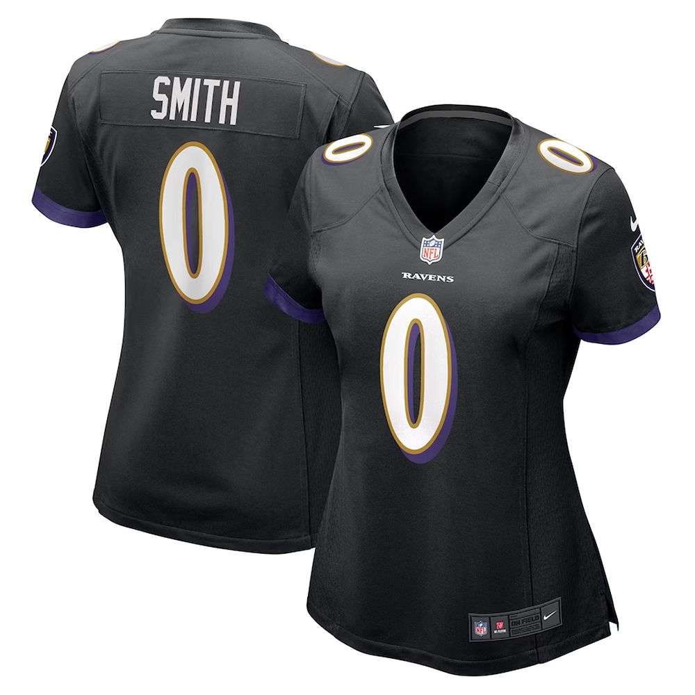 Womens Baltimore Ravens Roquan Smith Nike Team Game Jersey Black