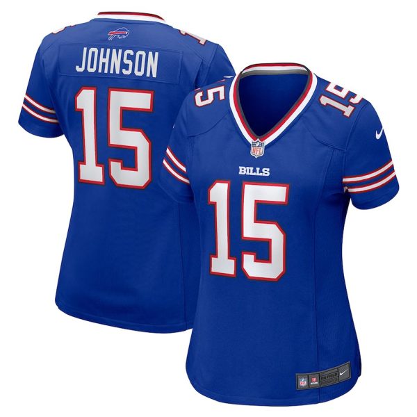 Womens Buffalo Bills Braydon Johnson Nike Royal Team Game Jersey