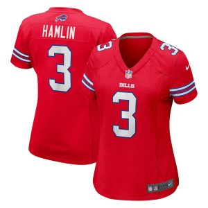 Womens Buffalo Bills Damar Hamlin Nike Alternate Game Jersey Red