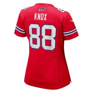 Womens Buffalo Bills Dawson Knox Nike Red Alternate Game Jersey 3