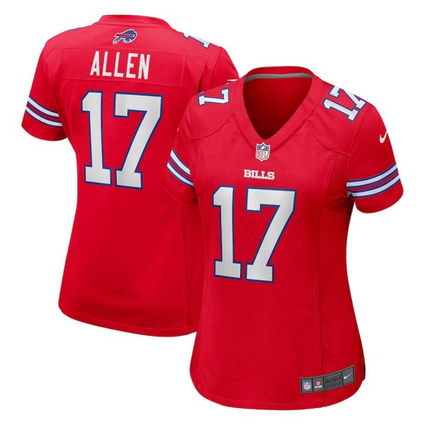 Womens Buffalo Bills Josh Allen Nike Alternate Game Jersey Red