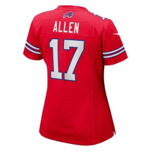 Womens Buffalo Bills Josh Allen Nike Red Alternate Game Jersey 3