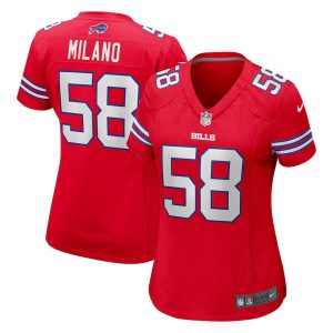 Womens Buffalo Bills Matt Milano Nike Alternate Game Jersey Red