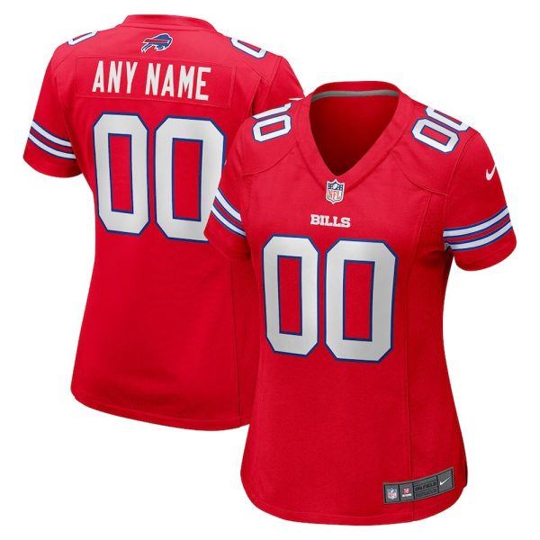 Womens Buffalo Bills Nike Alternate Custom Game Jersey Red