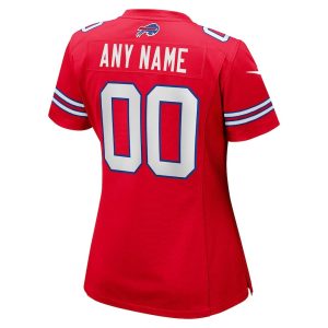 Womens Buffalo Bills Nike Red Alternate Custom Game Jersey 3