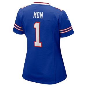 Womens Buffalo Bills Number 1 Mom Nike Royal Game Jersey 3