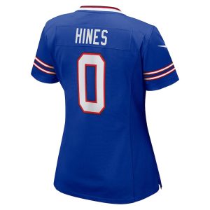 Womens Buffalo Bills Nyheim Hines Nike Royal Game Player Jersey 3