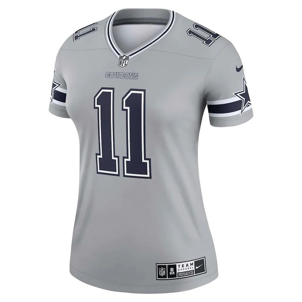 Nike Women's Nike Micah Parsons Silver Dallas Cowboys Inverted