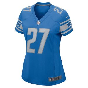 Womens Detroit Lions Chase Lucas Nike Blue Team Game Jersey 3