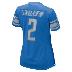 Womens Detroit Lions Chauncey Gardner Johnson Nike Blue Game Player Jersey 2