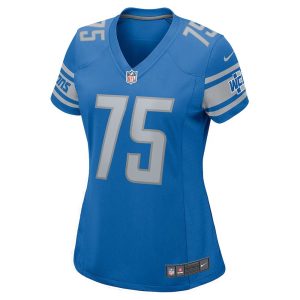 Womens Detroit Lions Colby Sorsdal Nike Blue Team Game Jersey 3