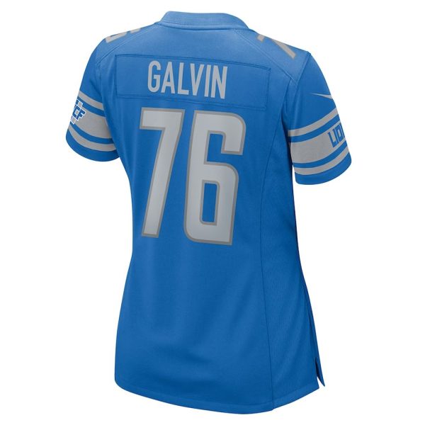 Womens Detroit Lions Connor Galvin Team Game Jersey Blue