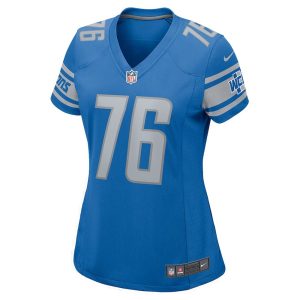 Womens Detroit Lions Connor Galvin Nike Blue Team Game Jersey 3