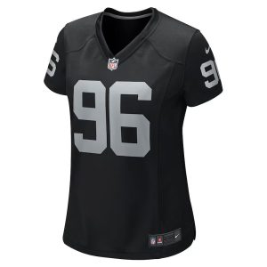 Womens Las Vegas Raiders Isaac Rochell Team Game Jersey Black