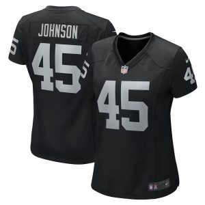 Womens Las Vegas Raiders Jaquan Johnson Game Player Jersey Black