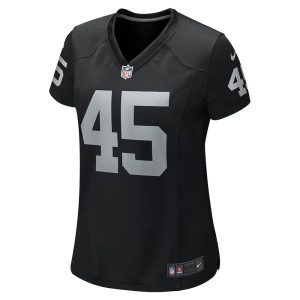 Womens Las Vegas Raiders Jaquan Johnson Game Player Jersey Black