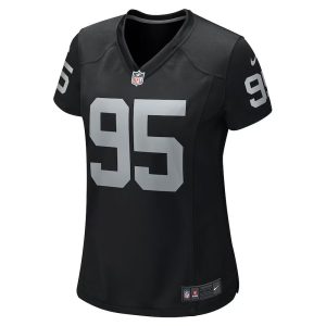 Womens Las Vegas Raiders John Jenkins Game Jersey Black