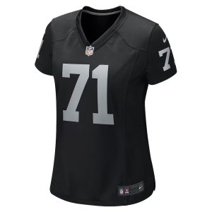 Womens Las Vegas Raiders Justin Herron Team Game Jersey Black