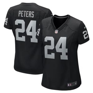 Womens Las Vegas Raiders Marcus Peters Team Game Jersey Black