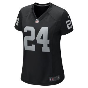 Womens Las Vegas Raiders Marcus Peters Team Game Jersey Black