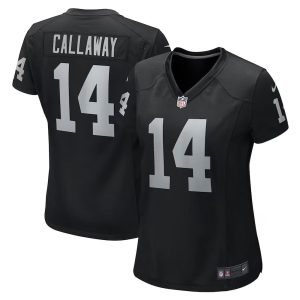 Womens Las Vegas Raiders Marquez Callaway Team Game Jersey Black