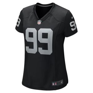 Womens Las Vegas Raiders Nesta Jade Silvera Team Game Jersey Black