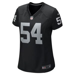 Womens Las Vegas Raiders Netane Muti Team Game Jersey Black