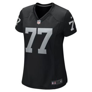 Womens Las Vegas Raiders Thayer Munford Jr. Team Game Jersey Black